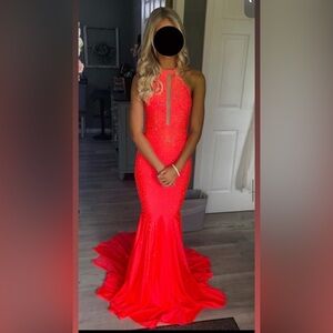 Elegant Red Evening Gown